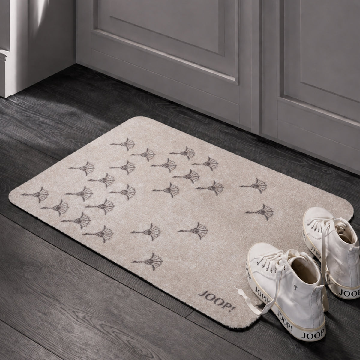 JOOP! Fußmatte WELCOME MATS Faded Cornflower - weich & langlebig