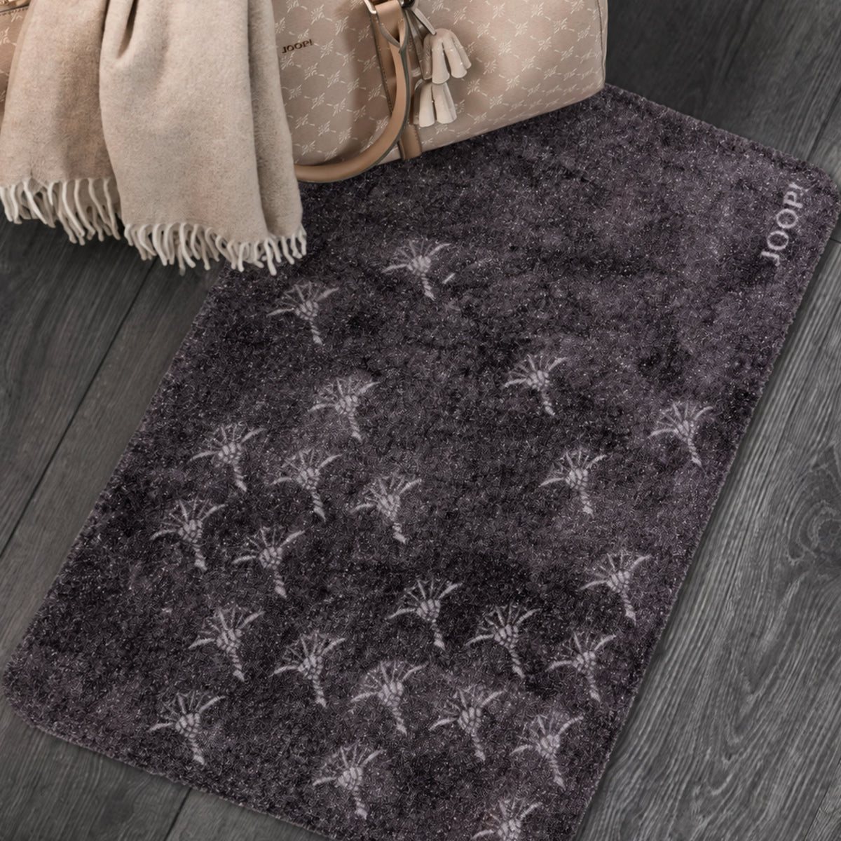 JOOP! Fußmatte WELCOME MATS Faded Cornflower - weich & langlebig
