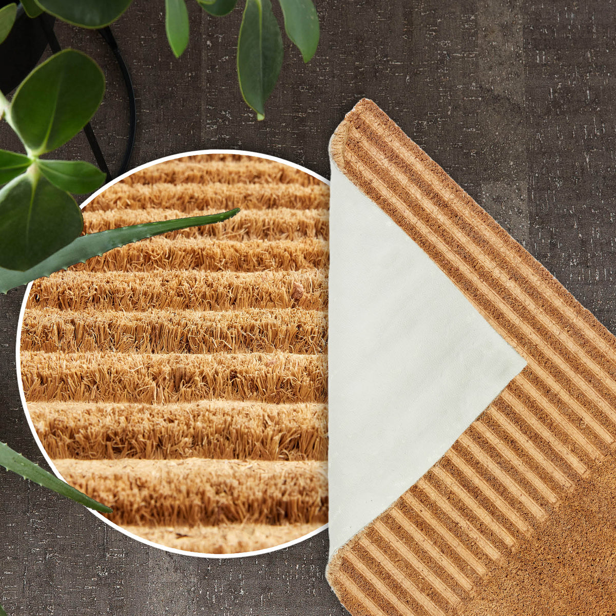 Fußmatte COCO SHAPE 2er Set – 100% Natur, rutschhemmend