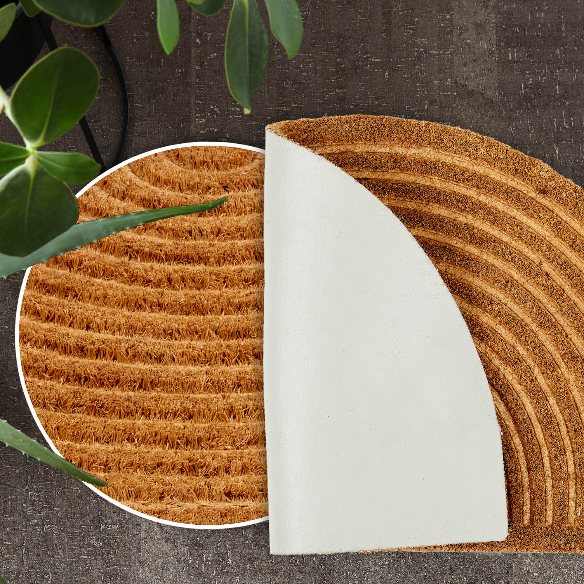 Fußmatte COCO SHAPE 2er Set – 100% Natur, rutschhemmend