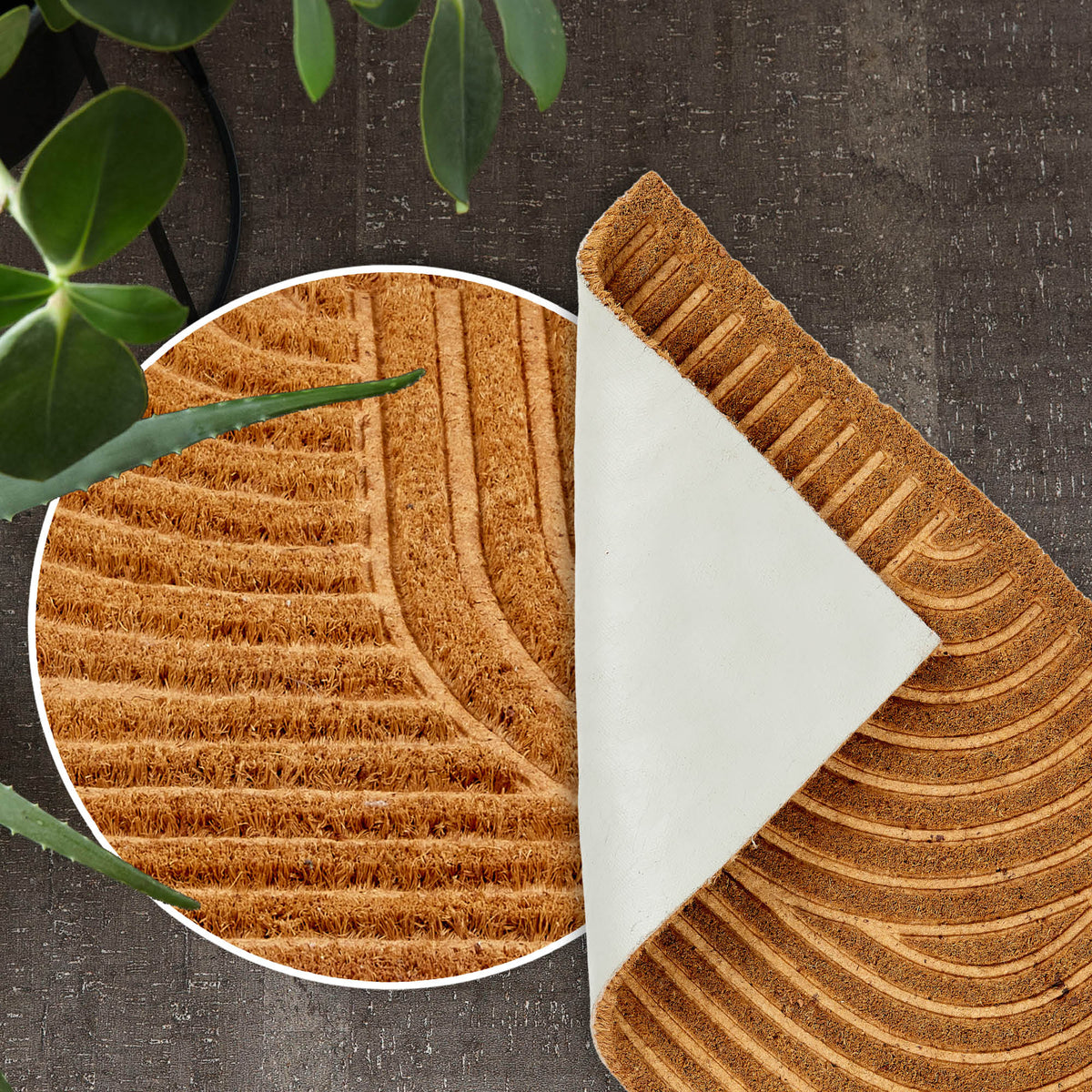 Fußmatte COCO SHAPE 2er Set – 100% Natur, rutschhemmend
