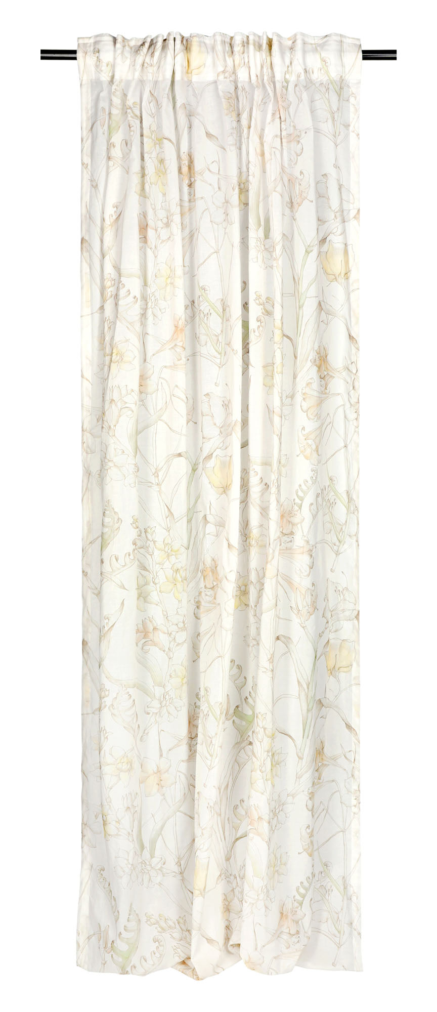 Schöner Wohnen Transparenter Fertigschal mit verdecktem Schlaufenband – 130x250 cm & 135x250 cm