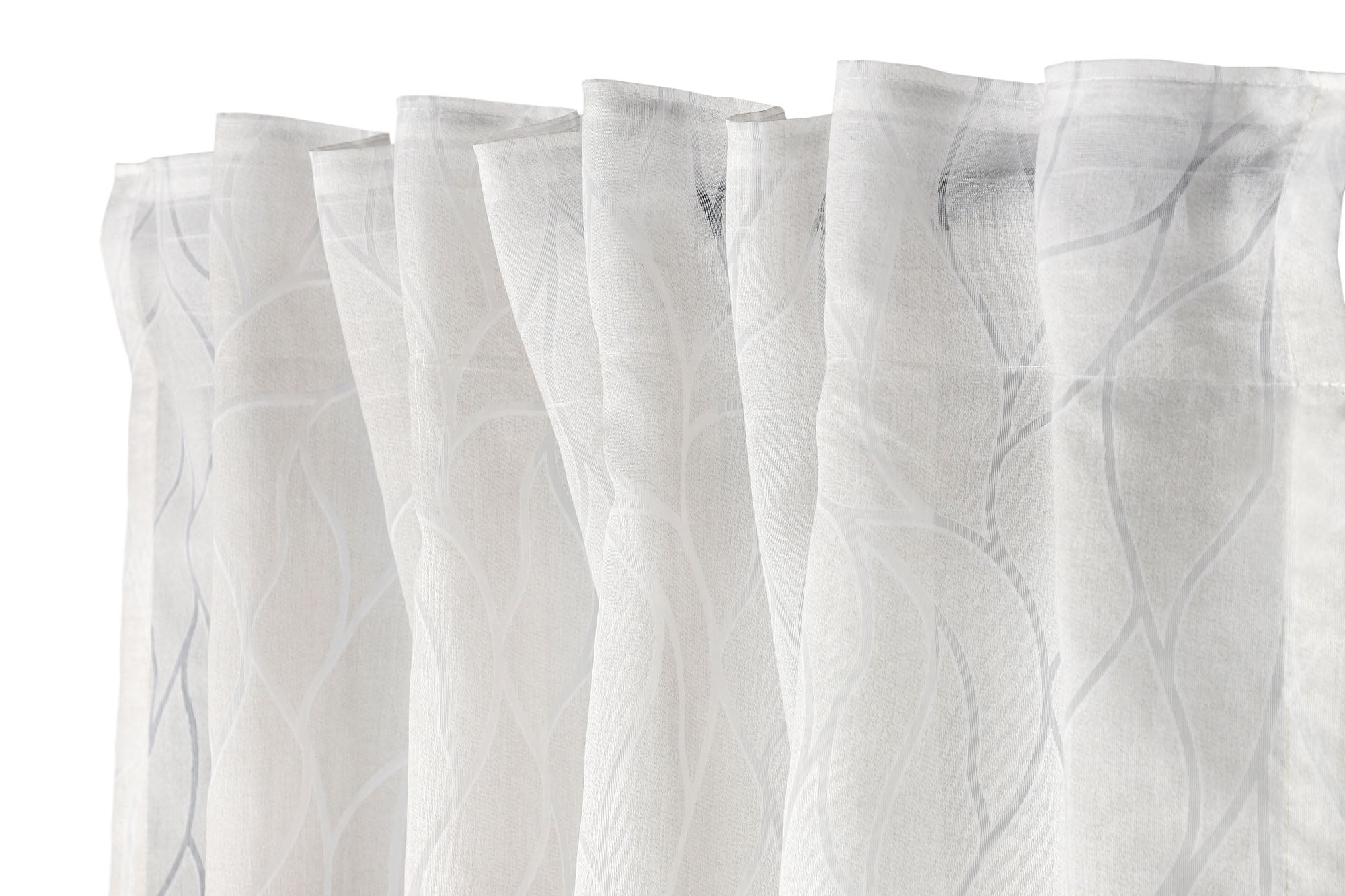 Schöner Wohnen Transparenter Fertigschal mit verdecktem Schlaufenband – 130x250 cm & 135x250 cm