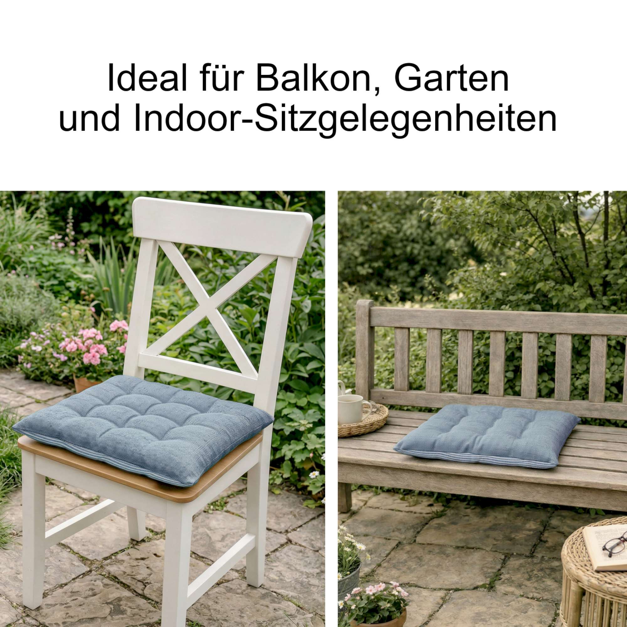 Sitzkissen Fresh Stripe im 4er SparSet
