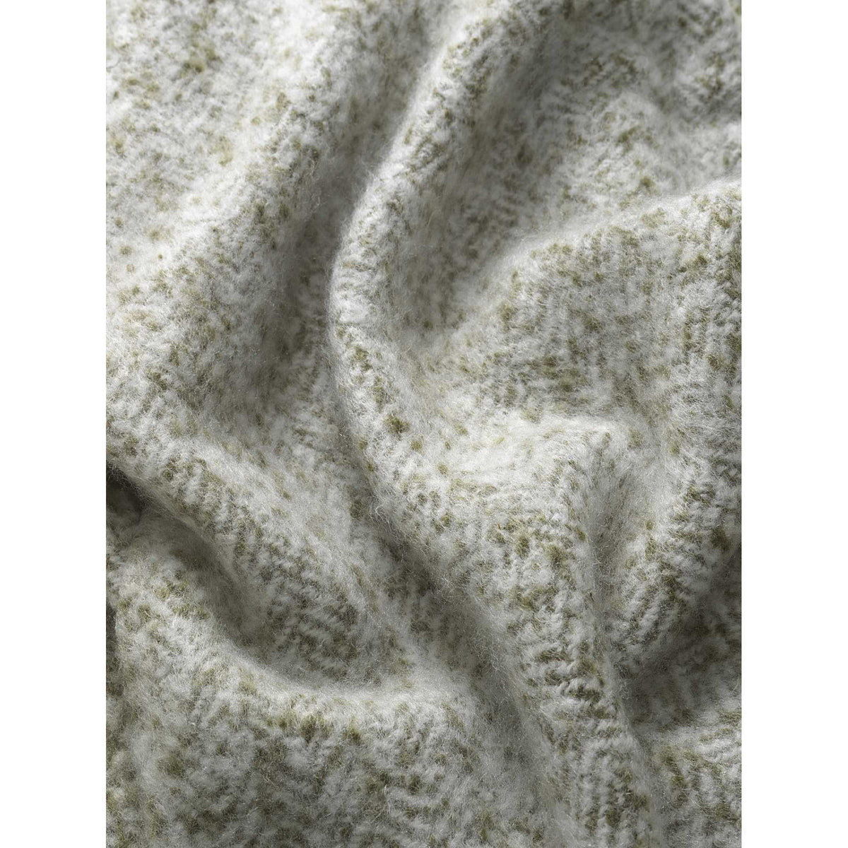 TOM TAILOR Kuscheldecke - Fischgrätenmuster mit Fransen 130x170cm