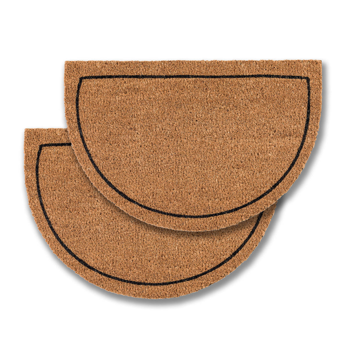 Fußmatte COCO SMART HALBRUND 2er Set - Kokos, antibakteriell