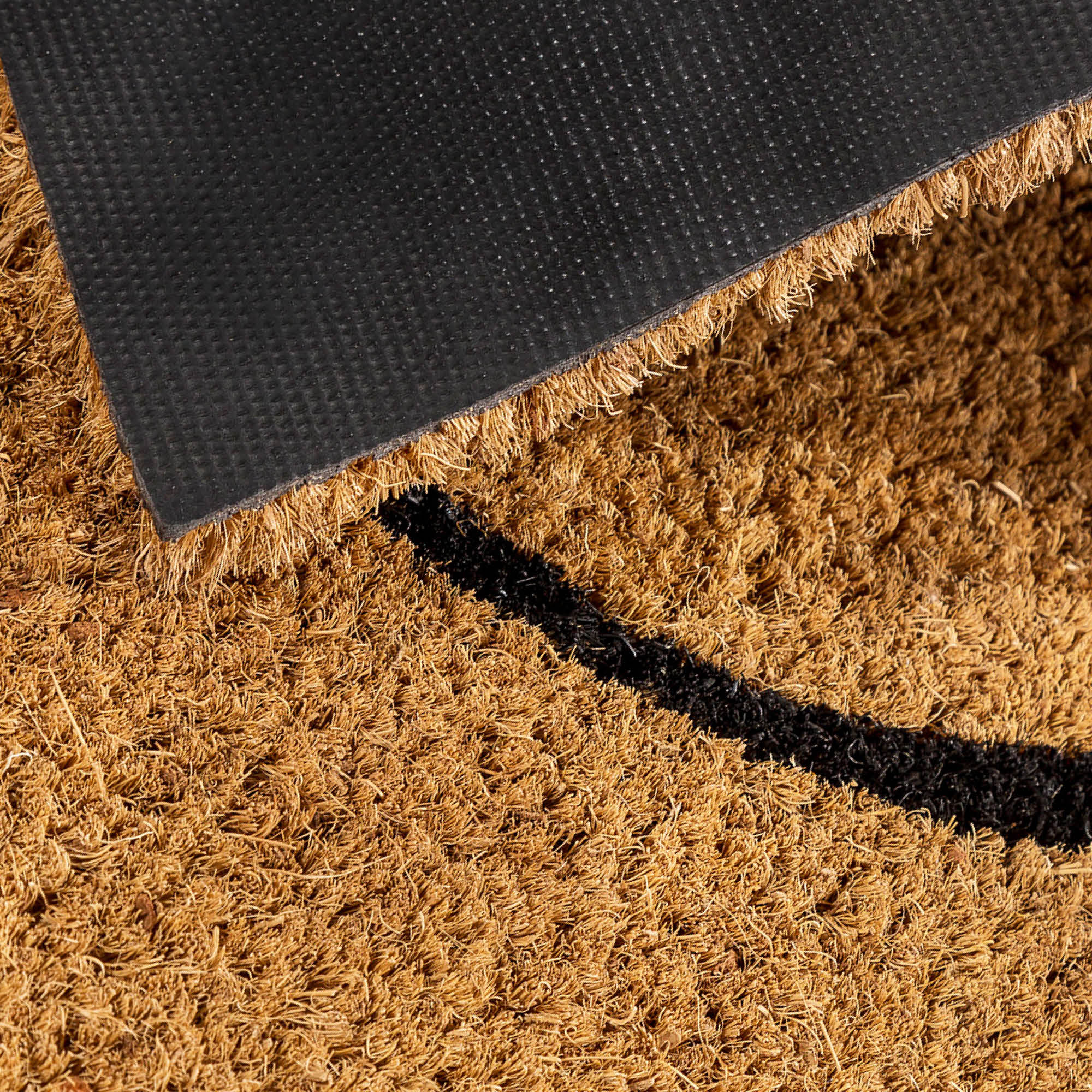 Fußmatte COCO SMART HALBRUND 2er Set - Kokos, antibakteriell