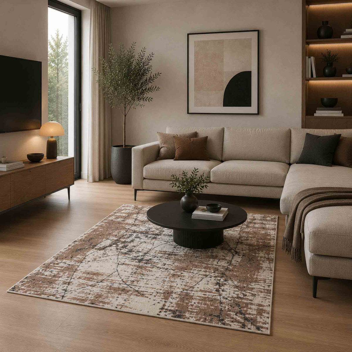 Teppich ROSSANO – Skandinavisches Design, Naturtöne