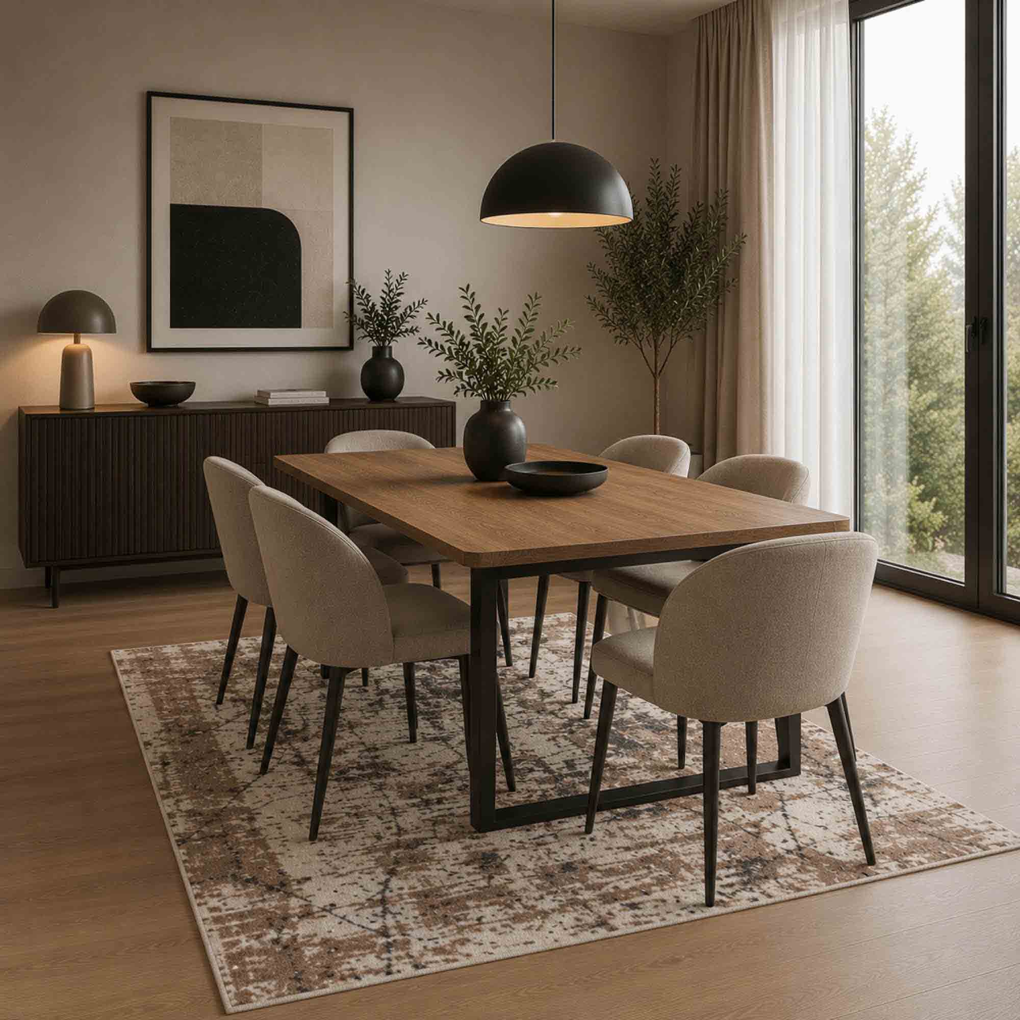 Teppich ROSSANO – Skandinavisches Design, Naturtöne
