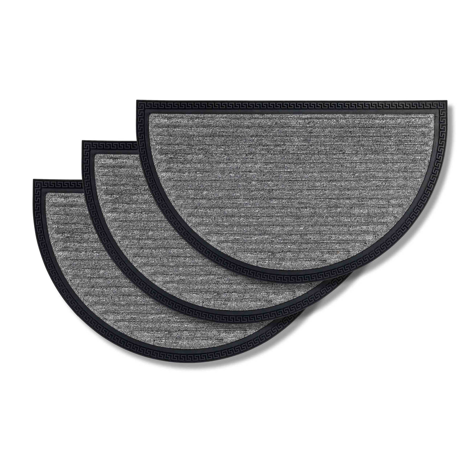 Fußmatte BORDER STAR 3er Set – Outdoor, rutschfest, halbrund