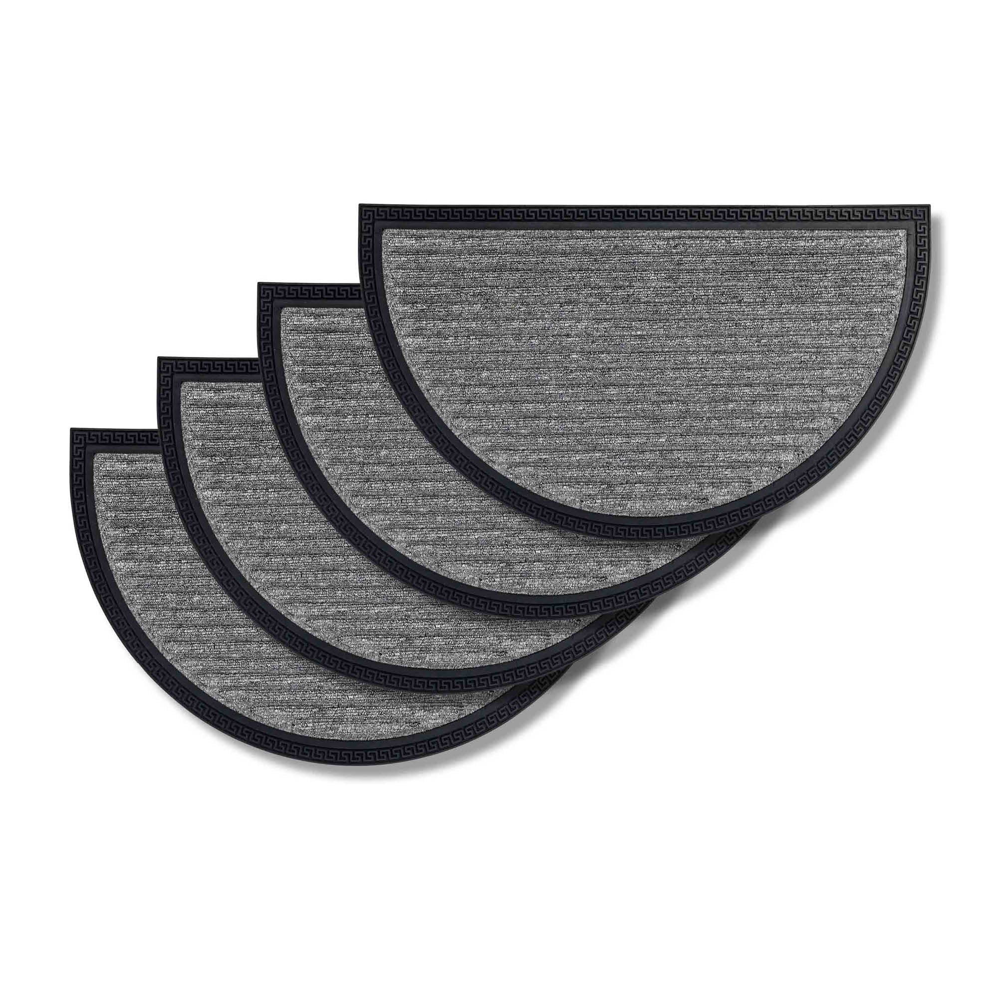 Fußmatte BORDER STAR 4er Set – Outdoor, rutschfest, halbrund