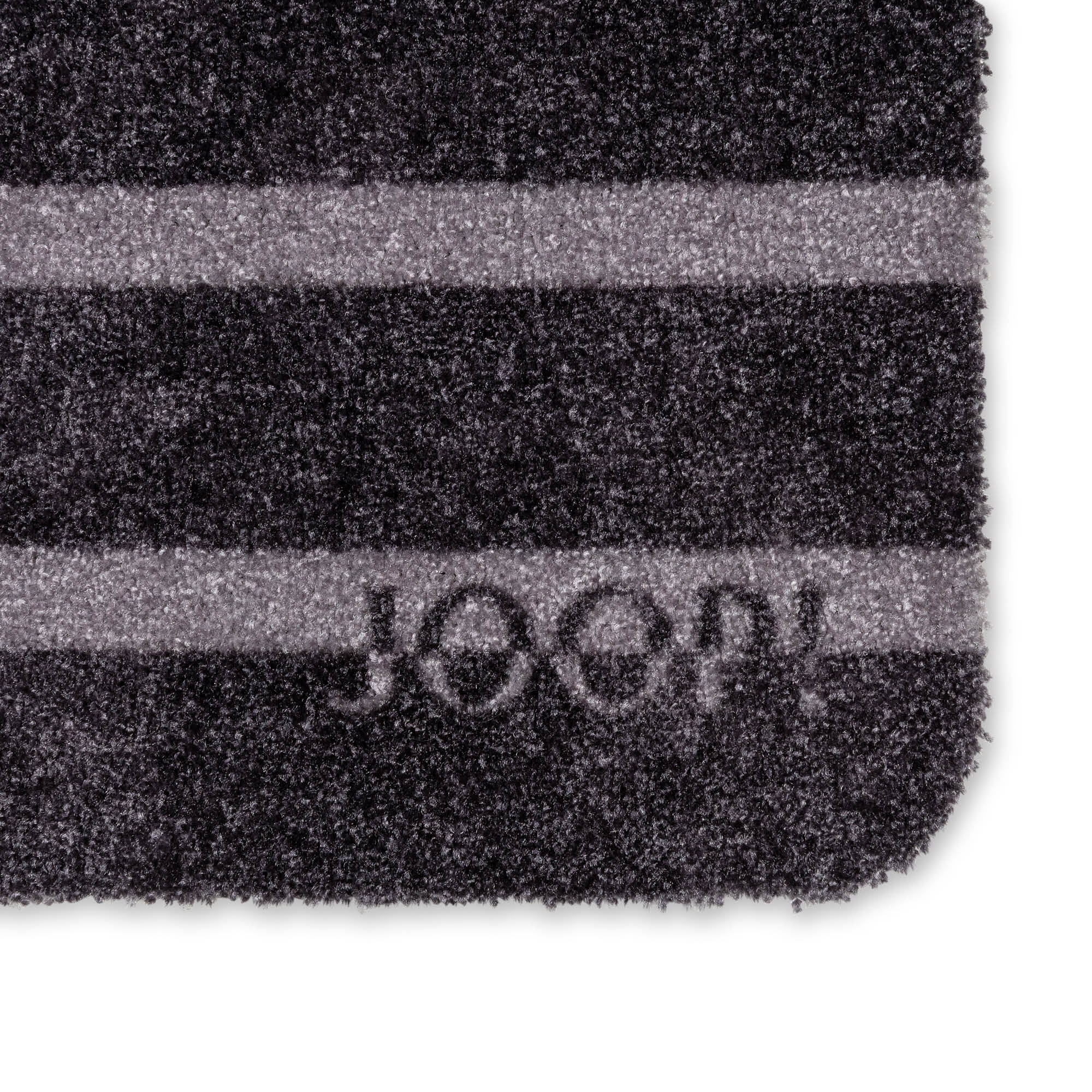 JOOP! Fußmatte WELCOME MATS Logo Stripes - robust & komfortabel