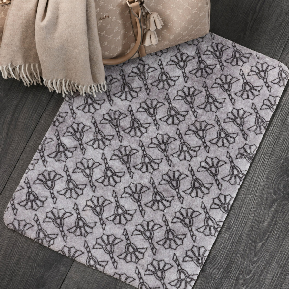 JOOP! Fußmatte WELCOME MATS Studio Cornflower Allover - weich & stilvoll
