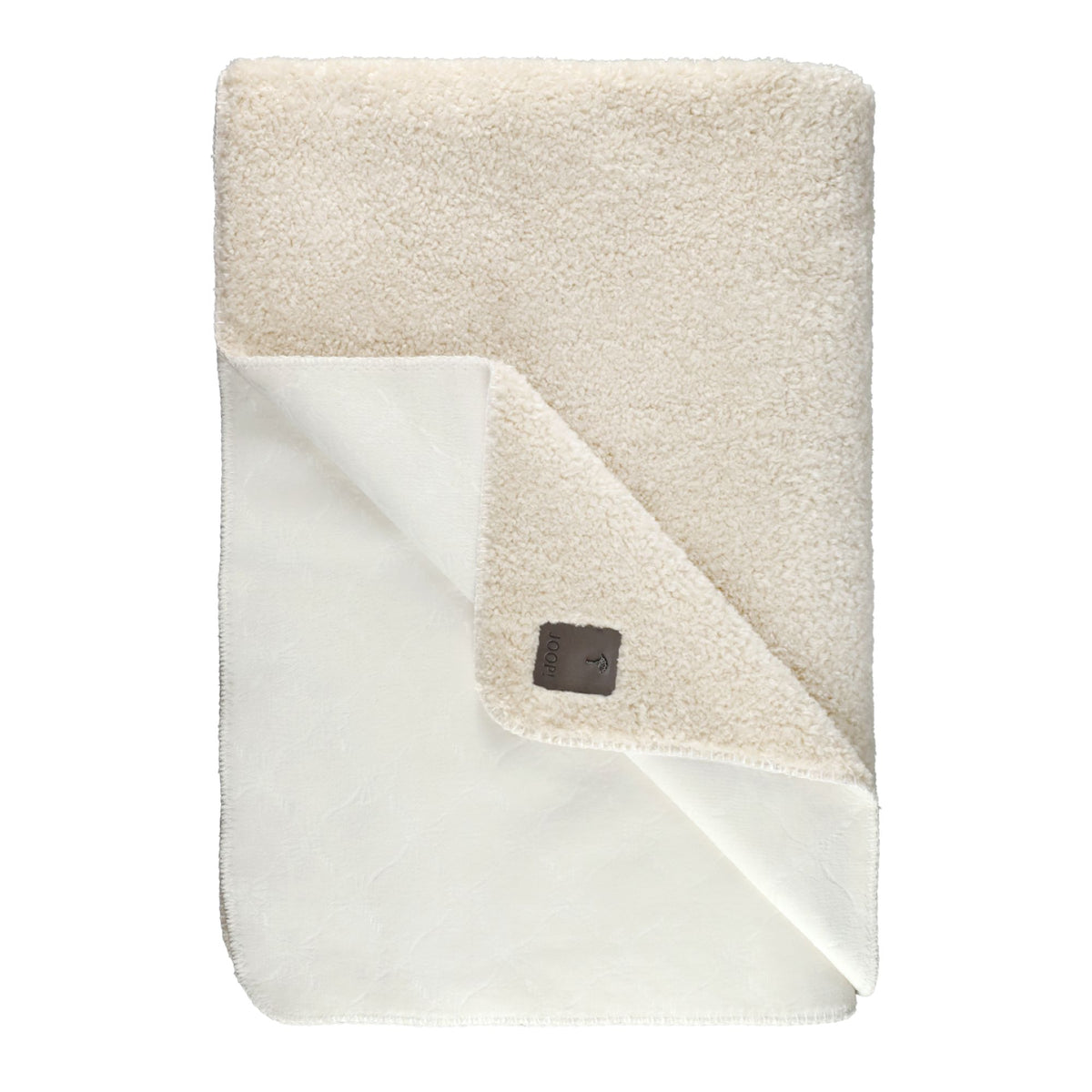 JOOP! Kuscheldecke CURLY 140x200 cm – Teddy & Fleece, Kornblume