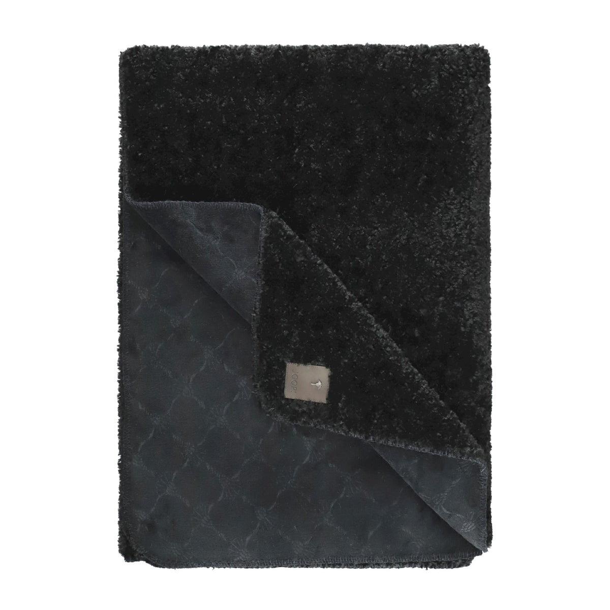 JOOP! Kuscheldecke CURLY 140x200 cm – Teddy & Fleece, Kornblume