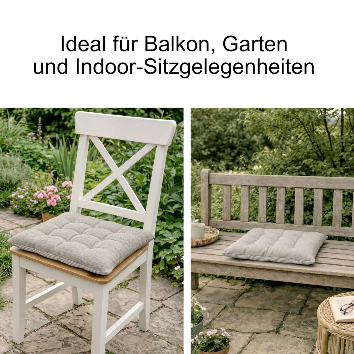 Sitzkissen Fresh Stripe im 2er Set