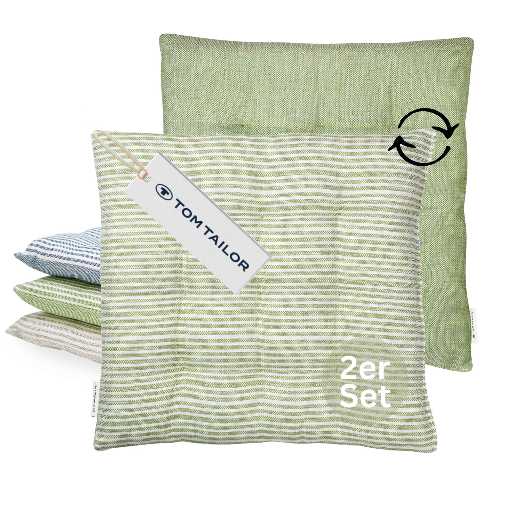 Sitzkissen Fresh Stripe im 2er Set