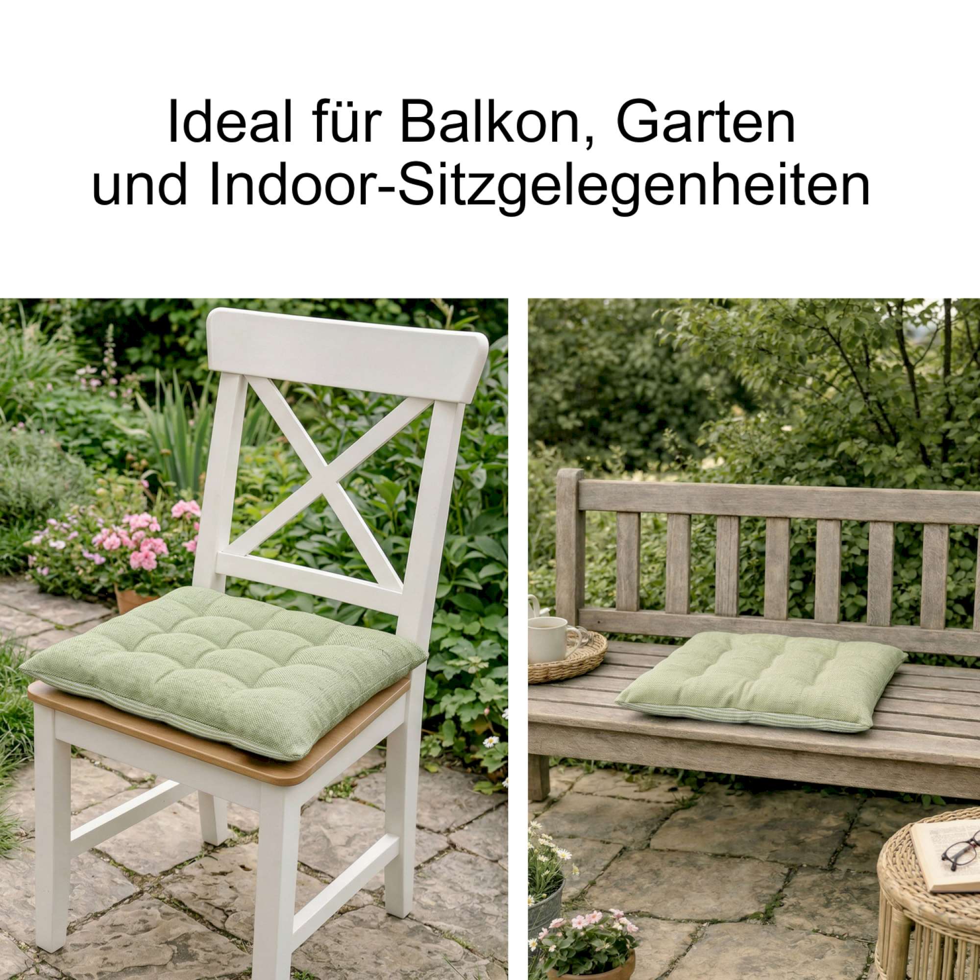 Sitzkissen Fresh Stripe im 4er SparSet