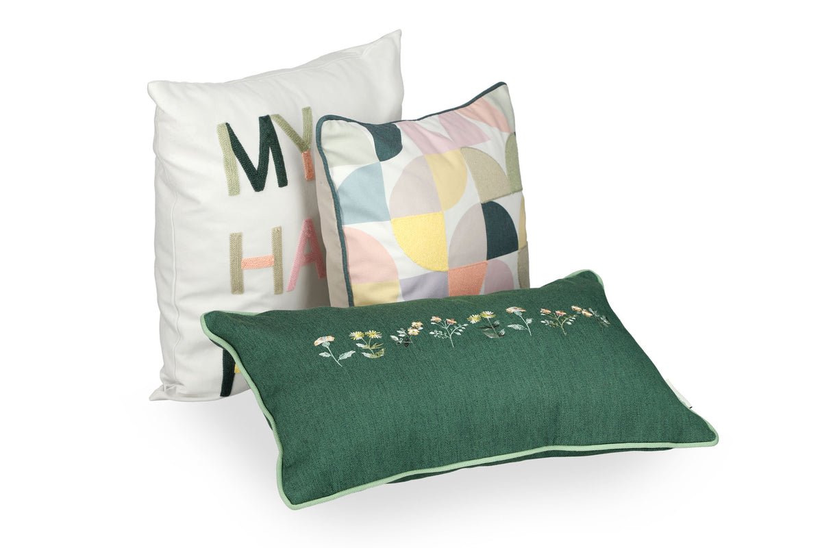 Tom Tailor Zierkissenhülle gewebt – Fröhliche Sommermotive, Streifen & maritime Prints, dekorative Stickereien, pflegeleichter Materialmix