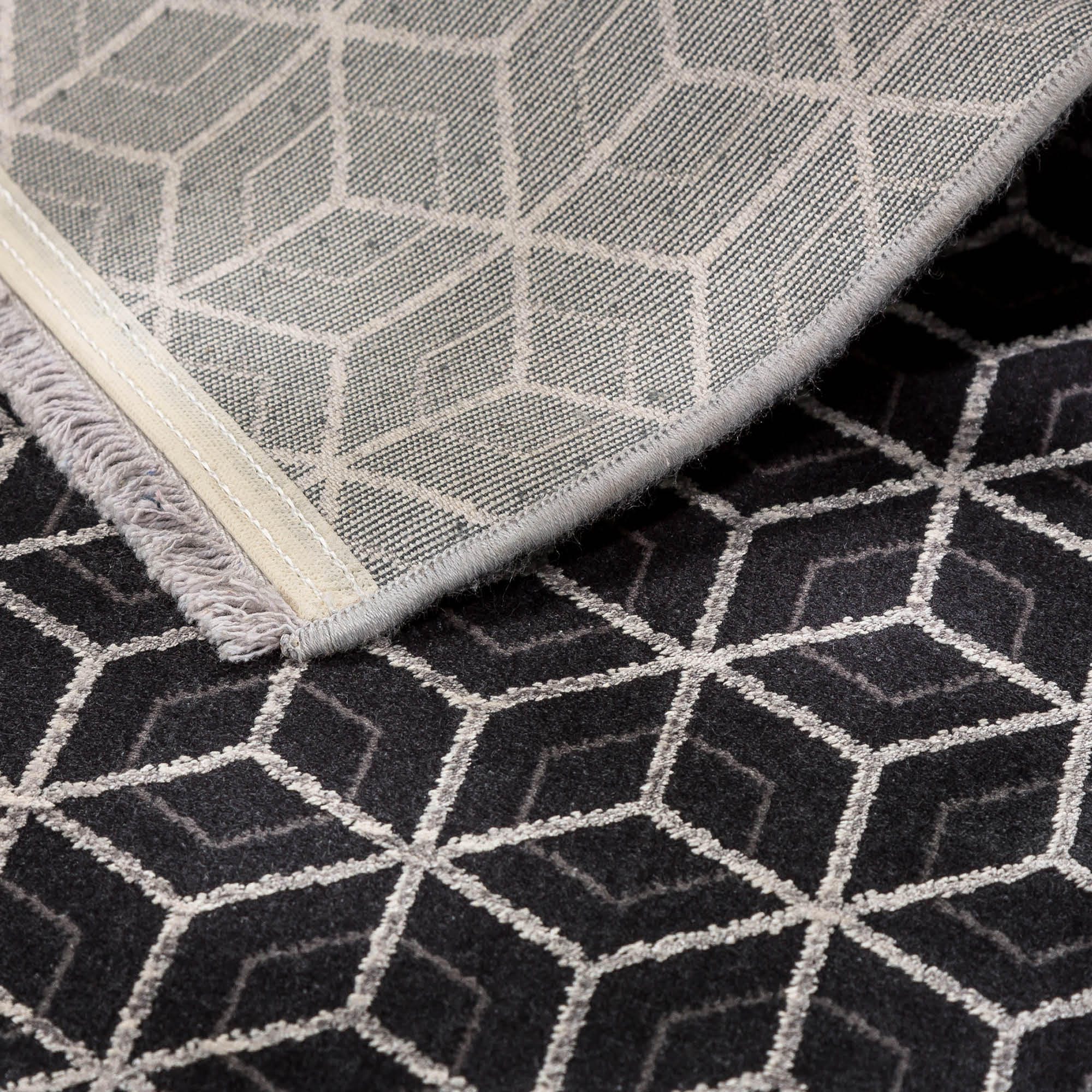 JOOP! Teppich METRIC - seidiger Glanz & Hoch-Tief