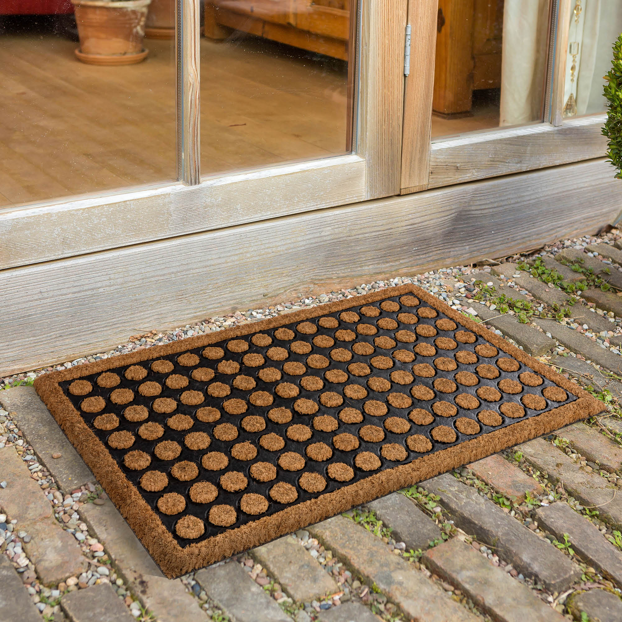Fußmatte COCO HOME 2er Set – Kokos & Gummi, antibakteriell