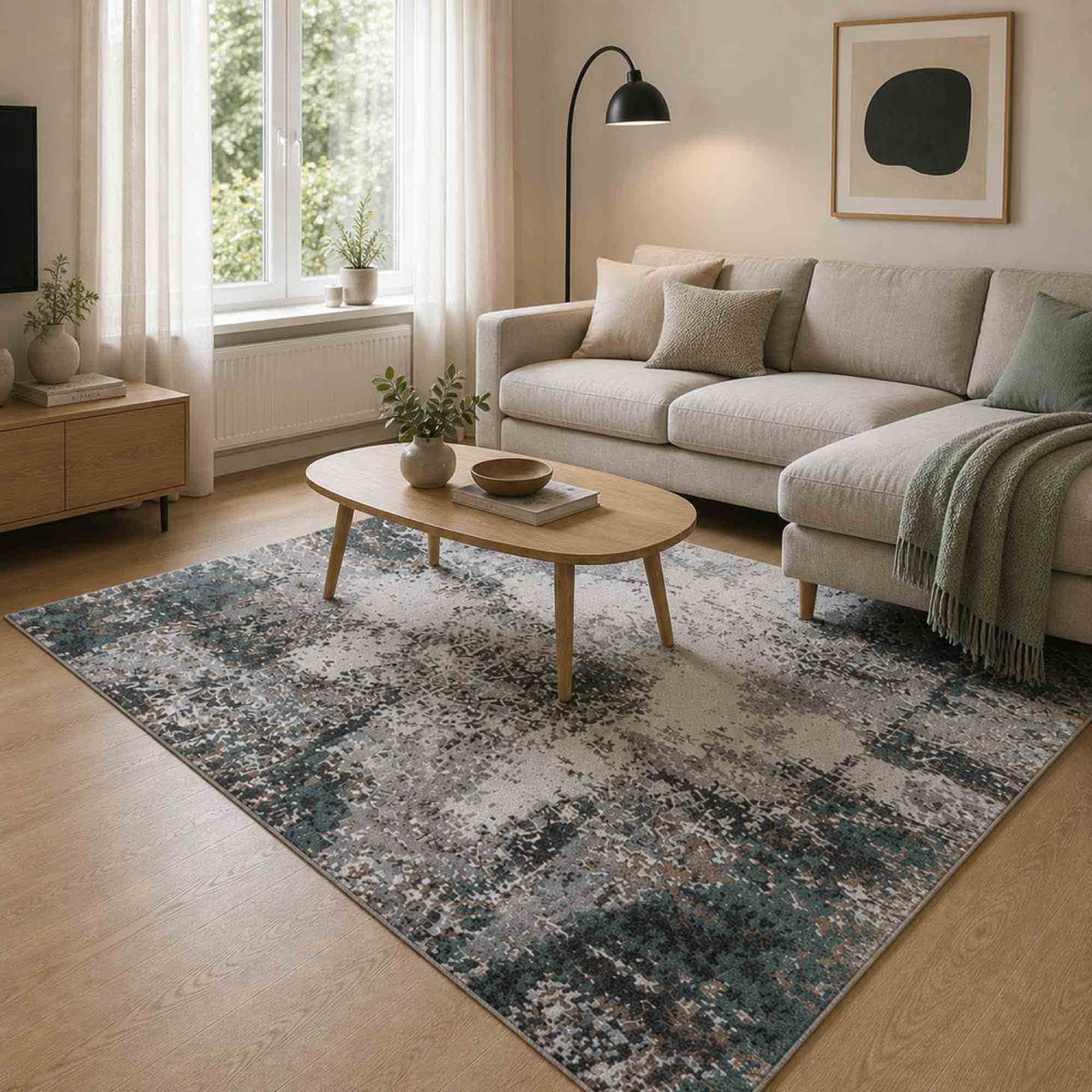 Teppich ROSSANO – Skandinavisches Design, Naturtöne