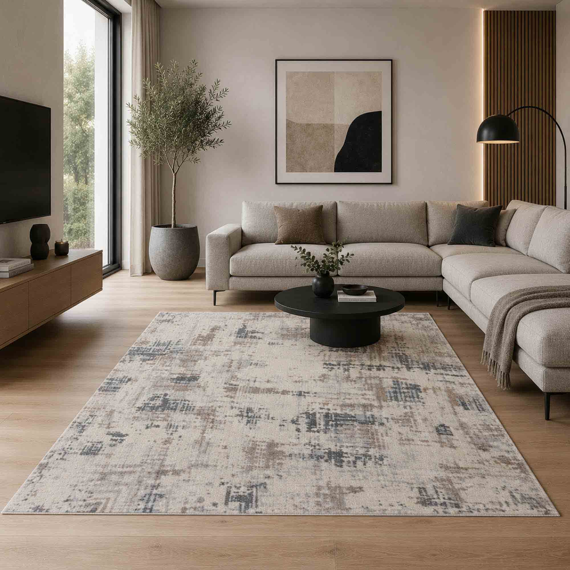 Teppich ROSSANO – Skandinavisches Design, Naturtöne