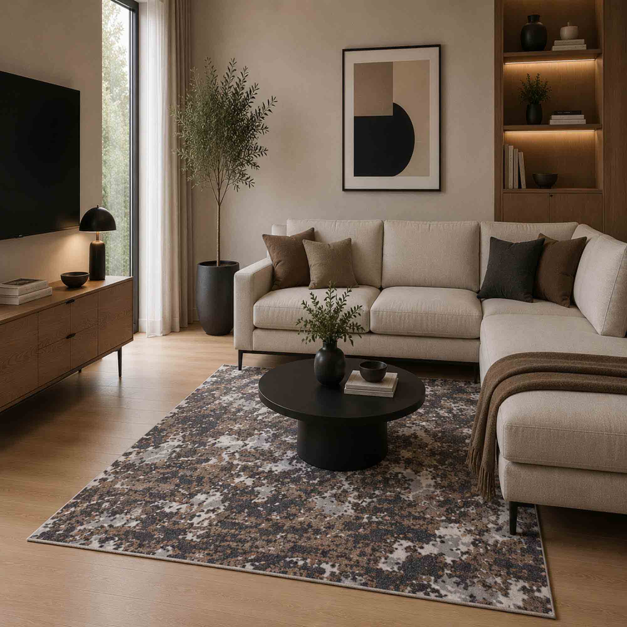 Teppich ROSSANO – Skandinavisches Design, Naturtöne